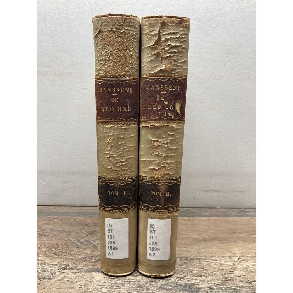 PRAELECTIONES DE‎ DEO UNO, TOMUS I & II JANSSENS LAURENTIUS - 1899